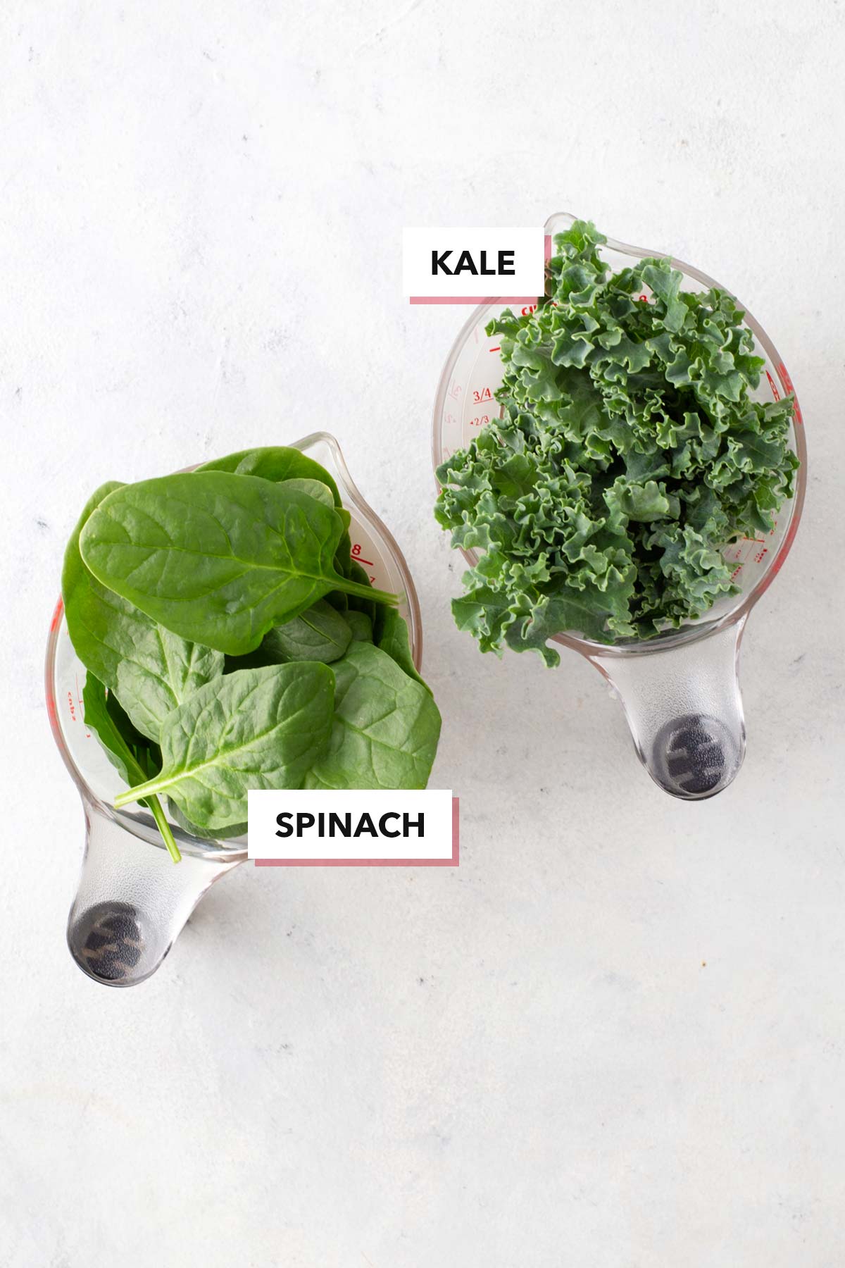 Leafy greens for a basic smoothie recipe.