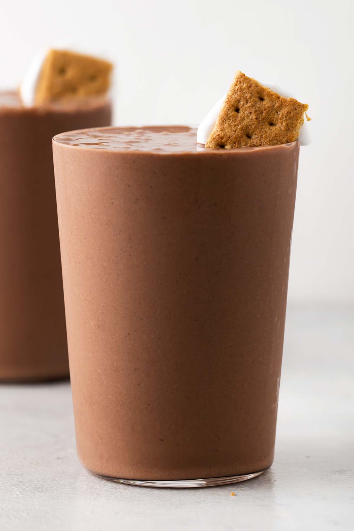 S'mores smoothie in a cup.