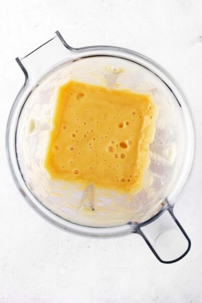 Smoothie in a blender.